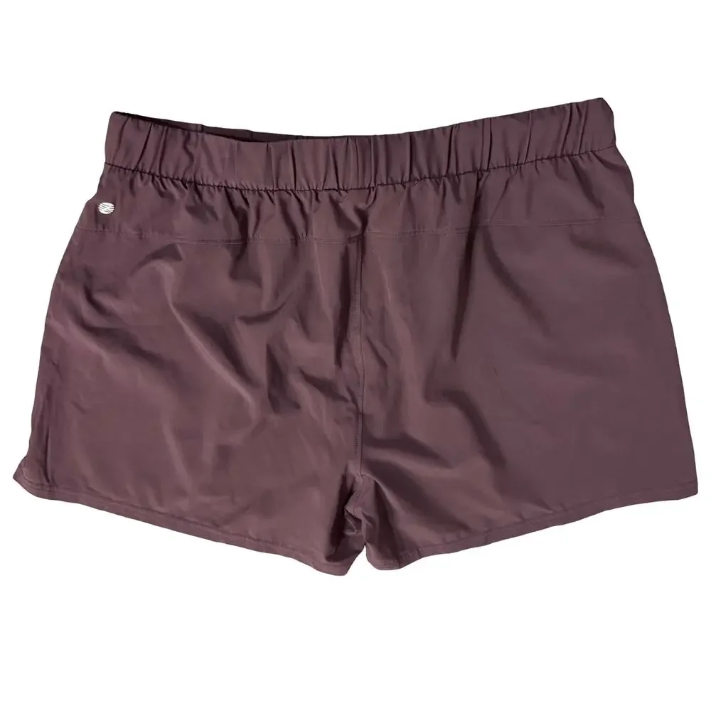 Z by Zella Eggplant Dark Purple Take A Hike Workout Shorts size XL NEW Tags - Picture 9 of 13